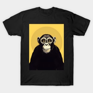 Monkey See, Monkey Do on a Dark Background T-Shirt